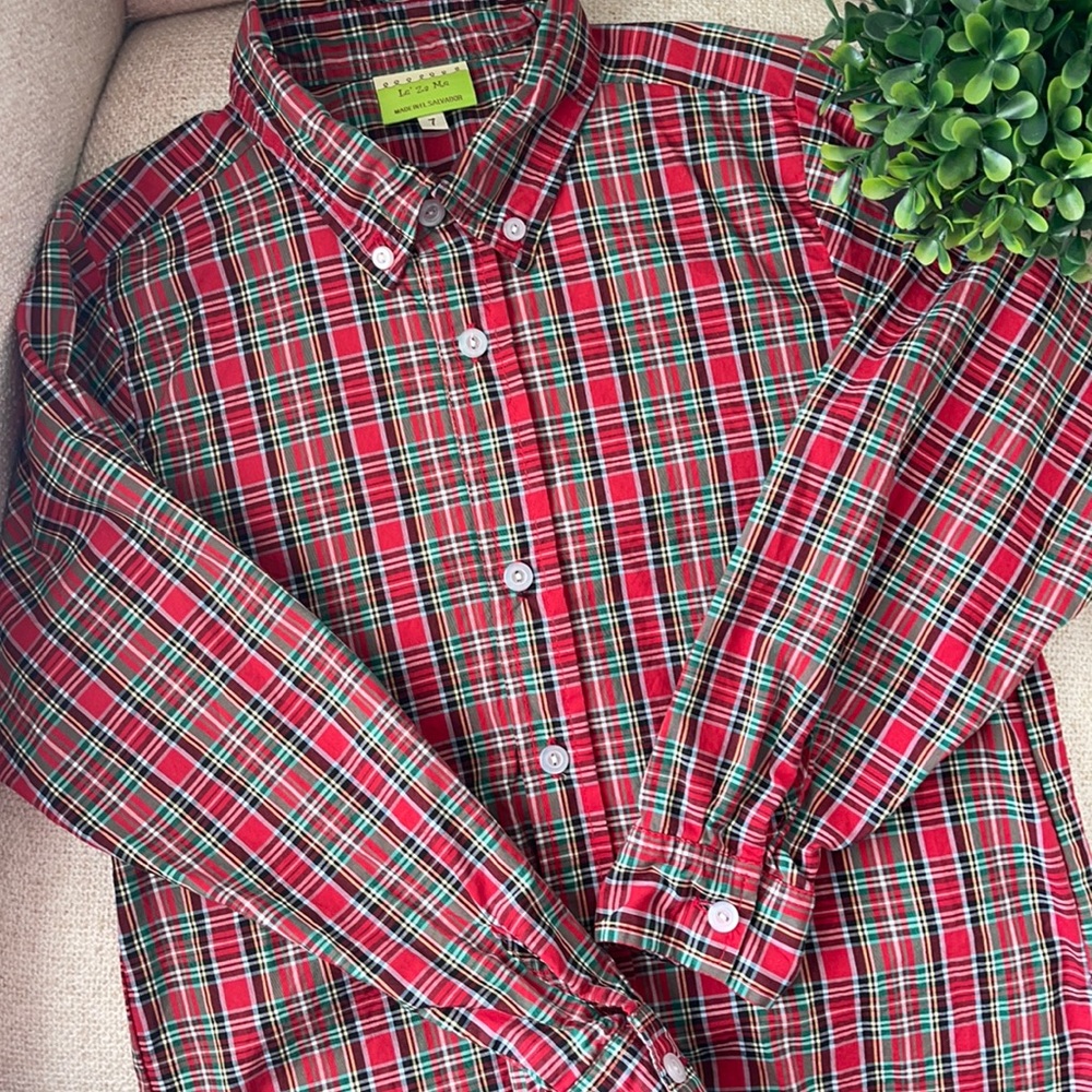 Le’ Za Me boys size 7 button down shirt